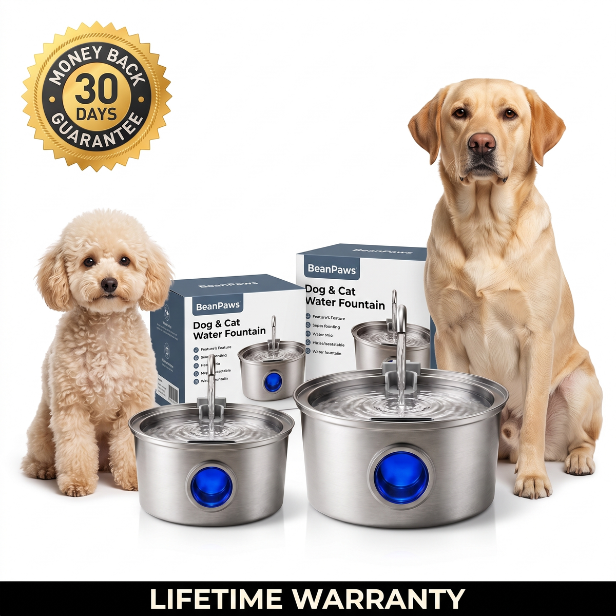 BeanPaws™ Filtered Water Fountain