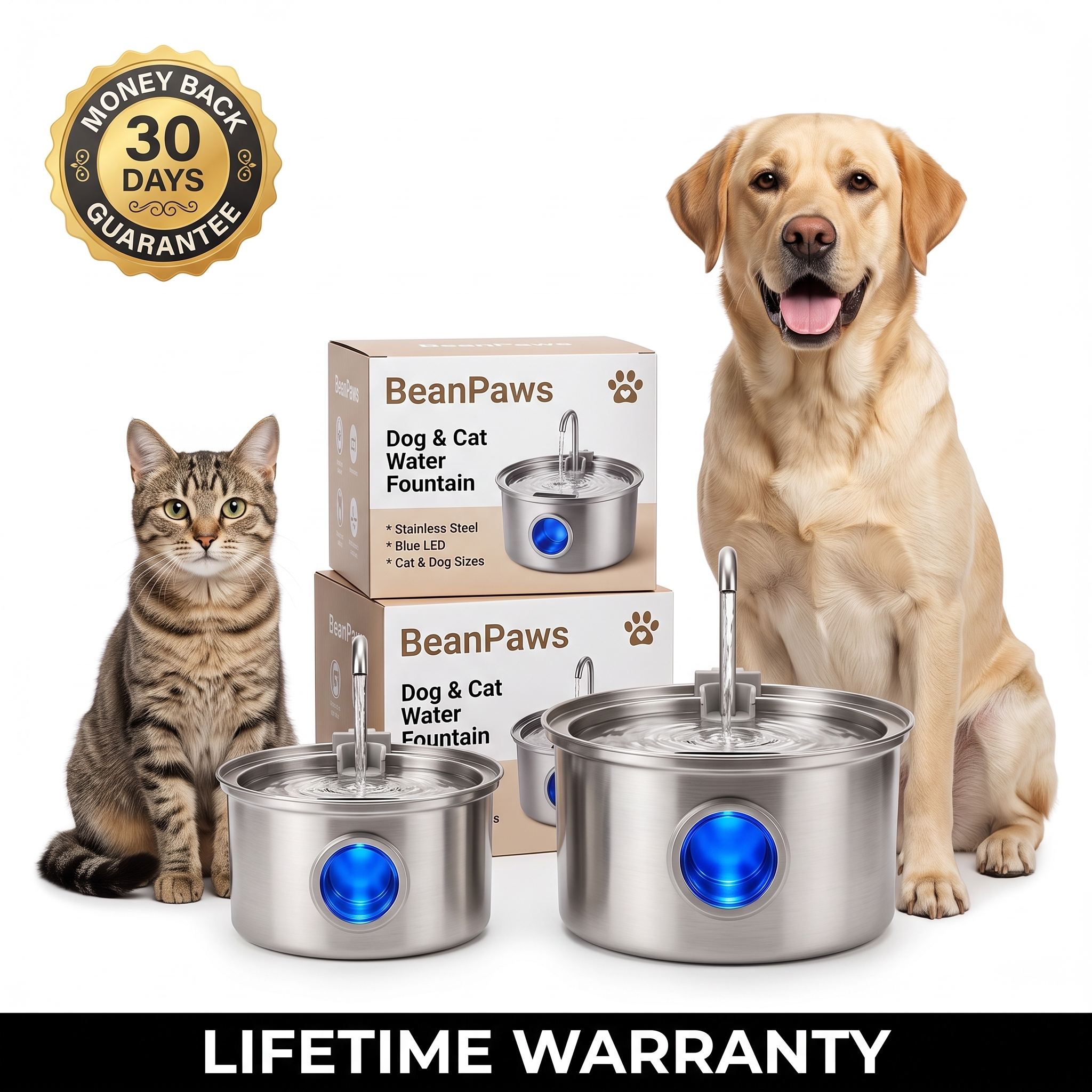 BeanPaws™ Filtred Water Fountain